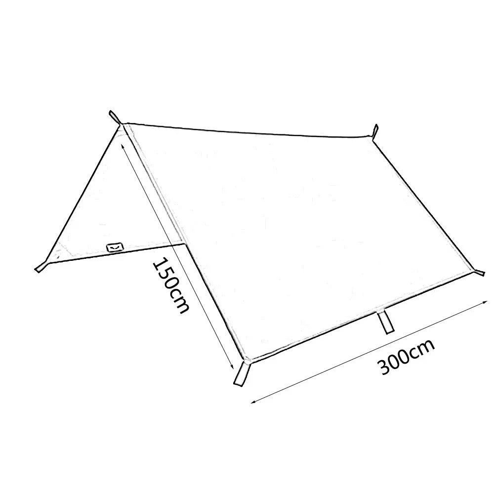 10X10ft waterproof camping tarp