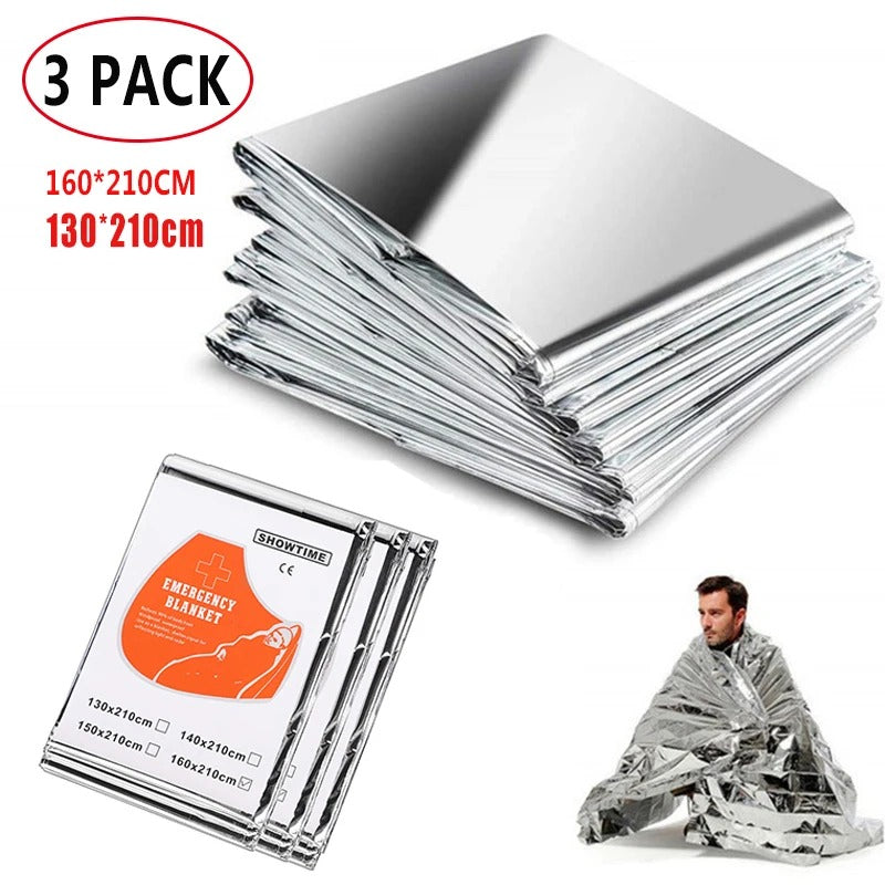 Mylar Space Blanket 3-PK