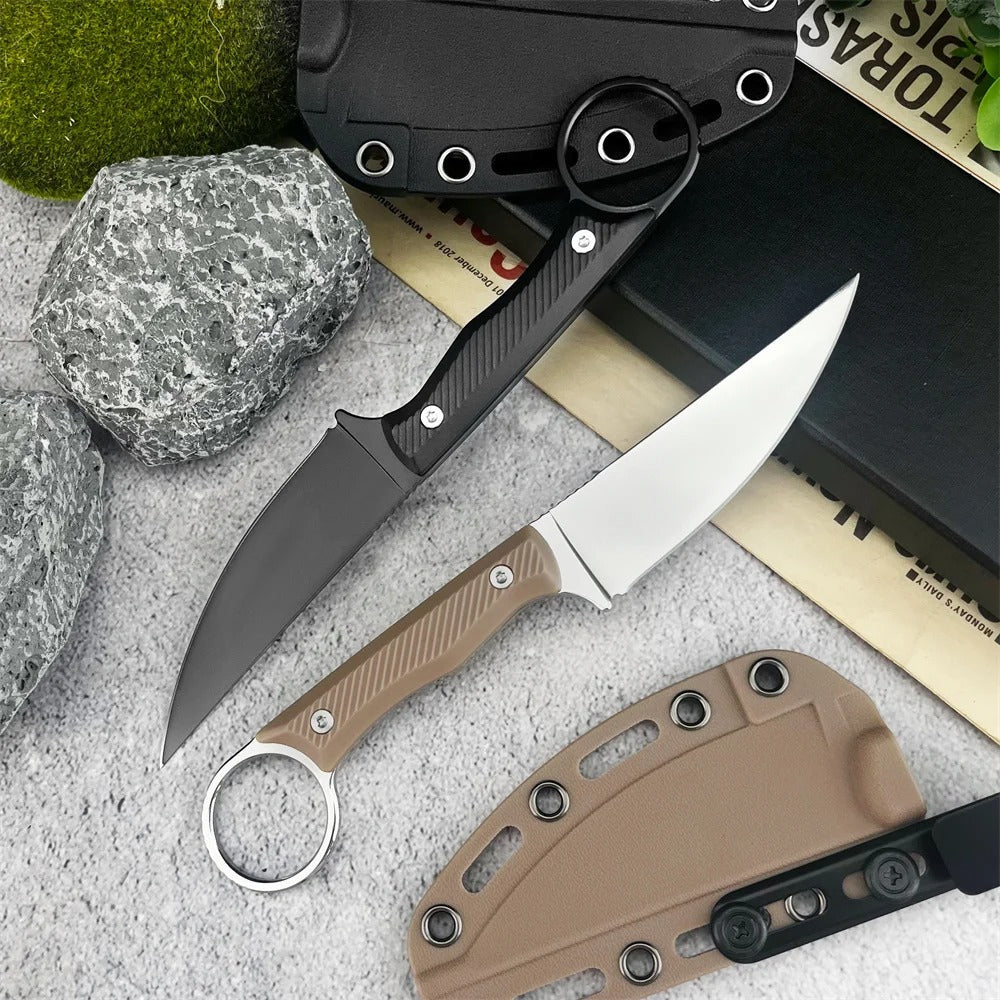 EDC Pull Ring Knife With Kydex Sheath