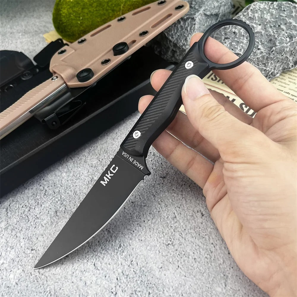 EDC Pull Ring Knife With Kydex Sheath