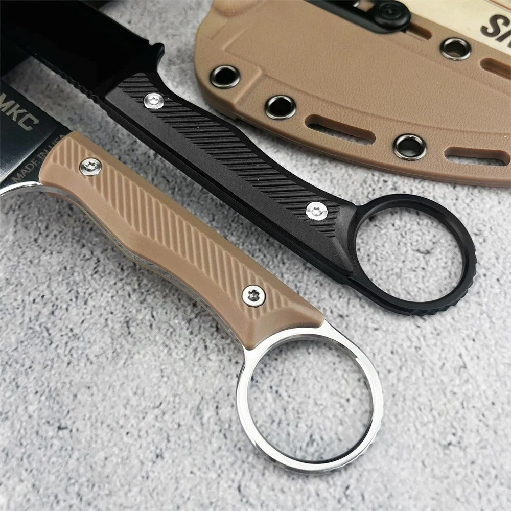 EDC Pull Ring Knife With Kydex Sheath