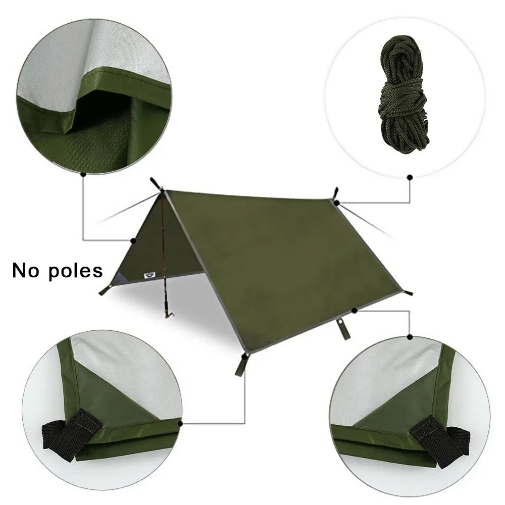 10X10ft waterproof camping tarp